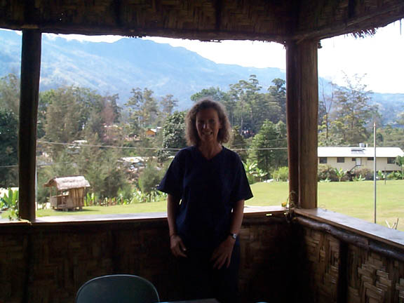 Kundiawa Sally in staffroom