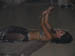 Belly dancer on floor