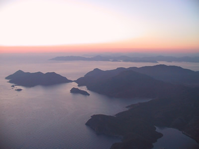 Landscape at sunset