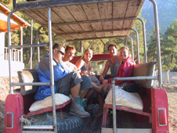 Paragliding in truck