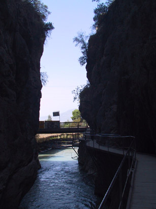 Mouth of gorge