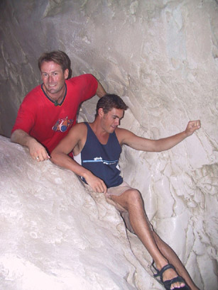 Rob Mark climbing gorge