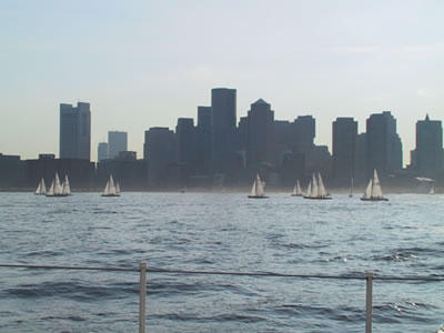 Boston nightline with boats