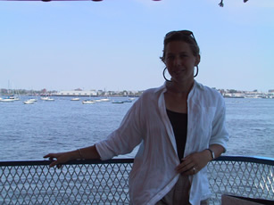 Brooke on the ferry
