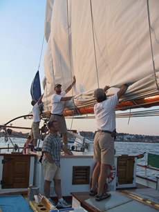 Liberty Clipper sails