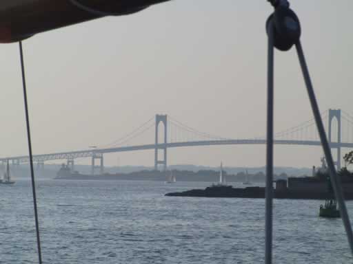 Newport bridge rigging