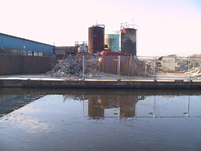 Closeup of tanks