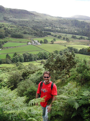 Rob above Eskdale Valley