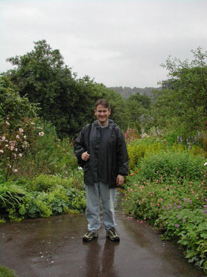 Rob in garden @ Hilltop