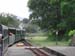 Train going round corner