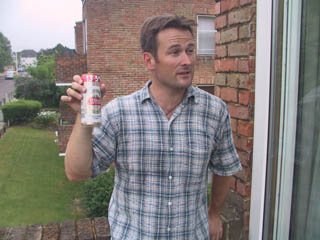 Rob in his usual stance