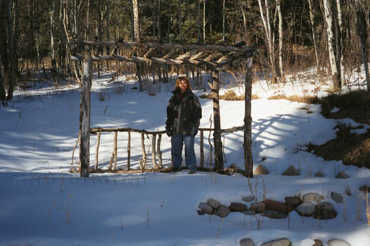Brooke under the pagoda